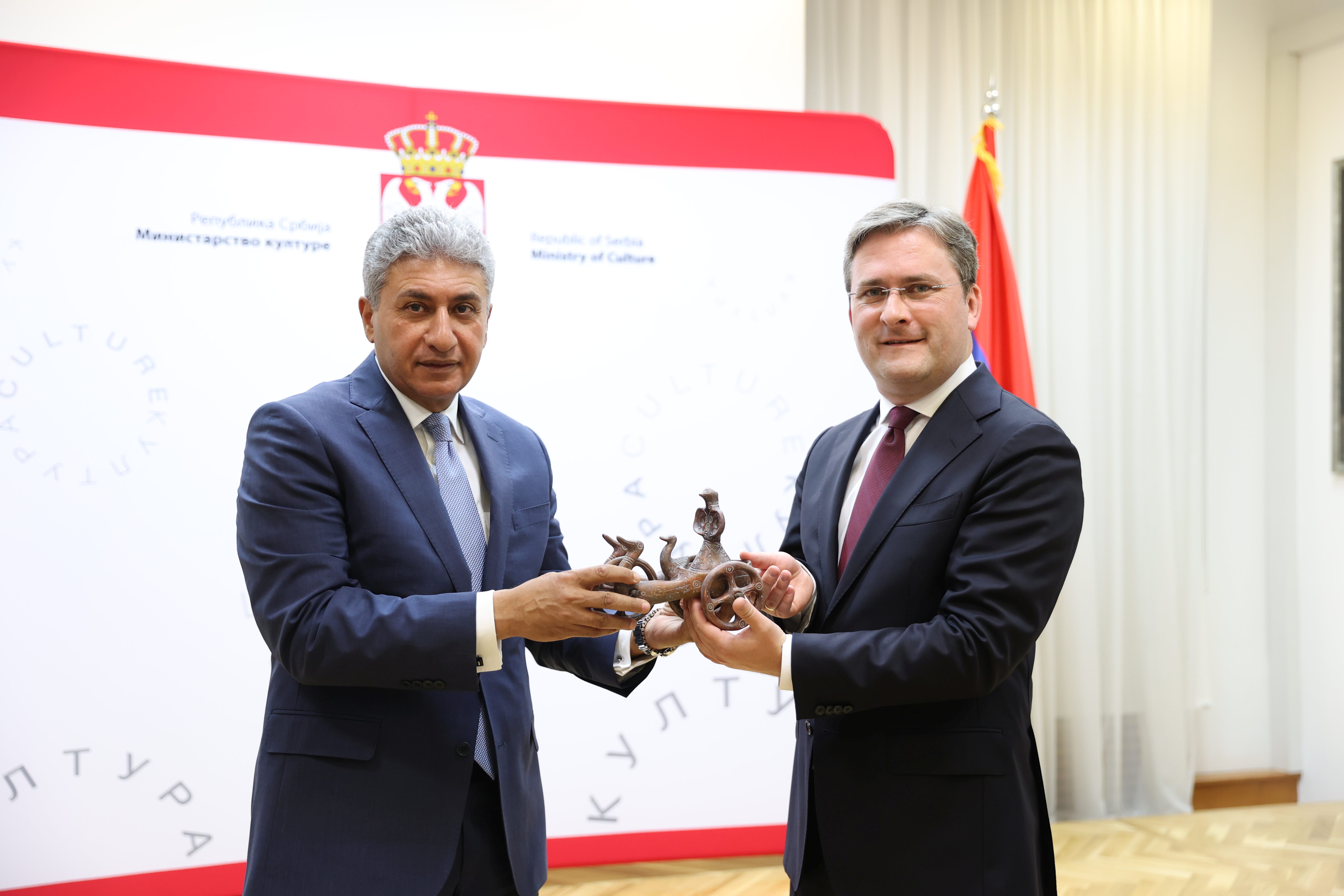 Селаковић са министром туризма и антиквитета Арапске Републике Египат Шерифом Фатијем