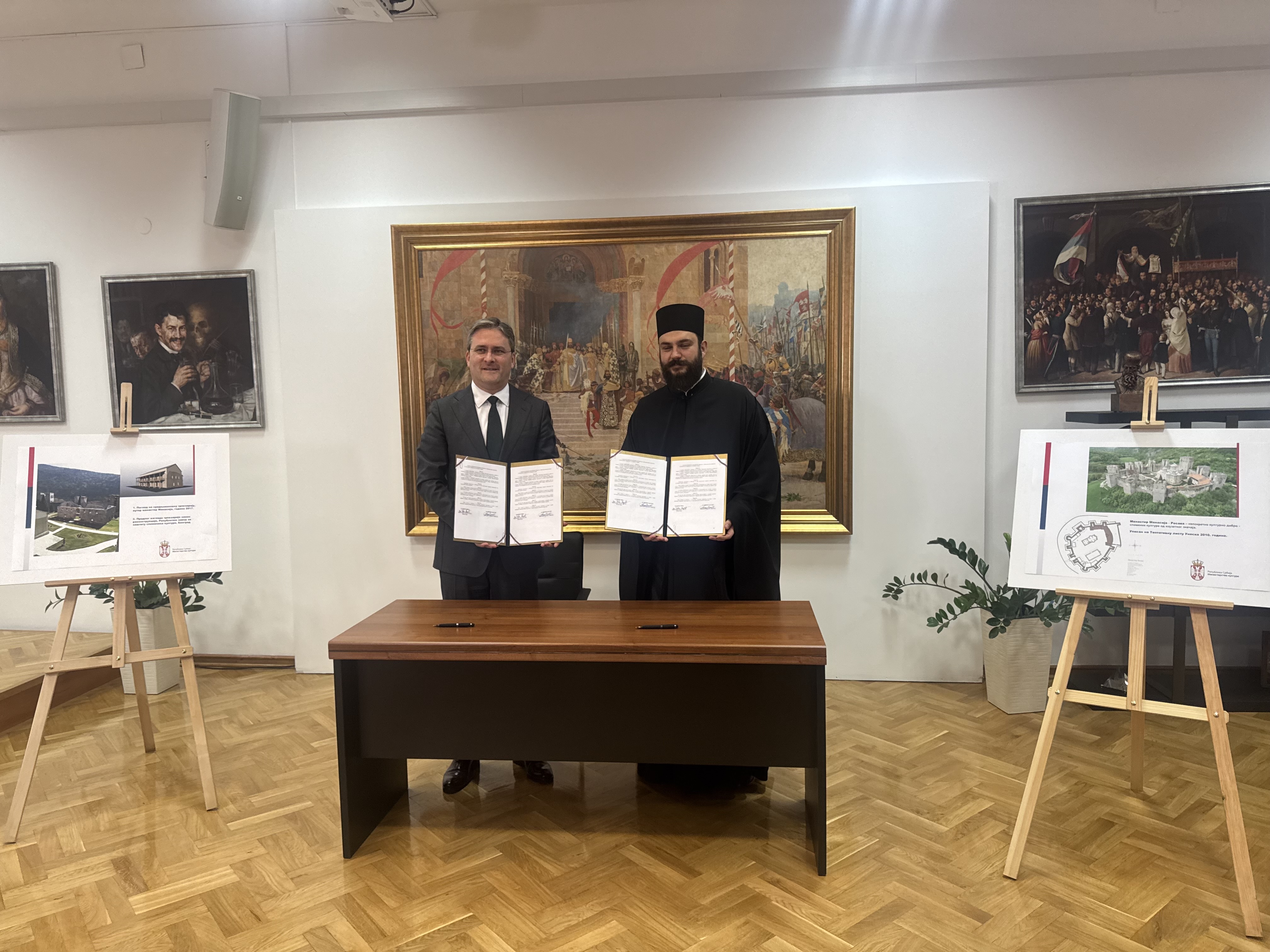 Потписан уговор вредан 89.350.000 динара за радове на реконструкцији и презентацији  Манасије