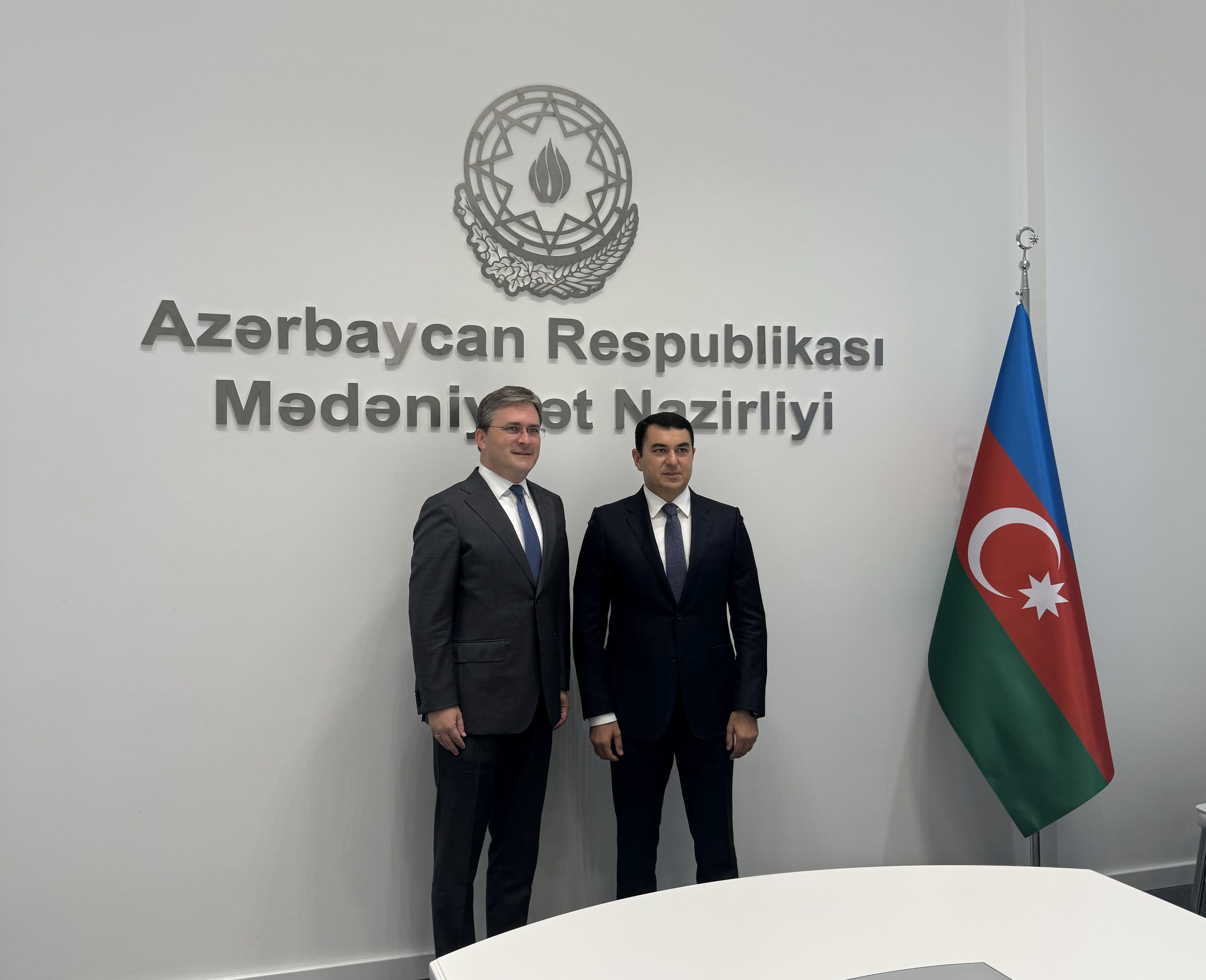 Селаковић са министром културе Азербејџана